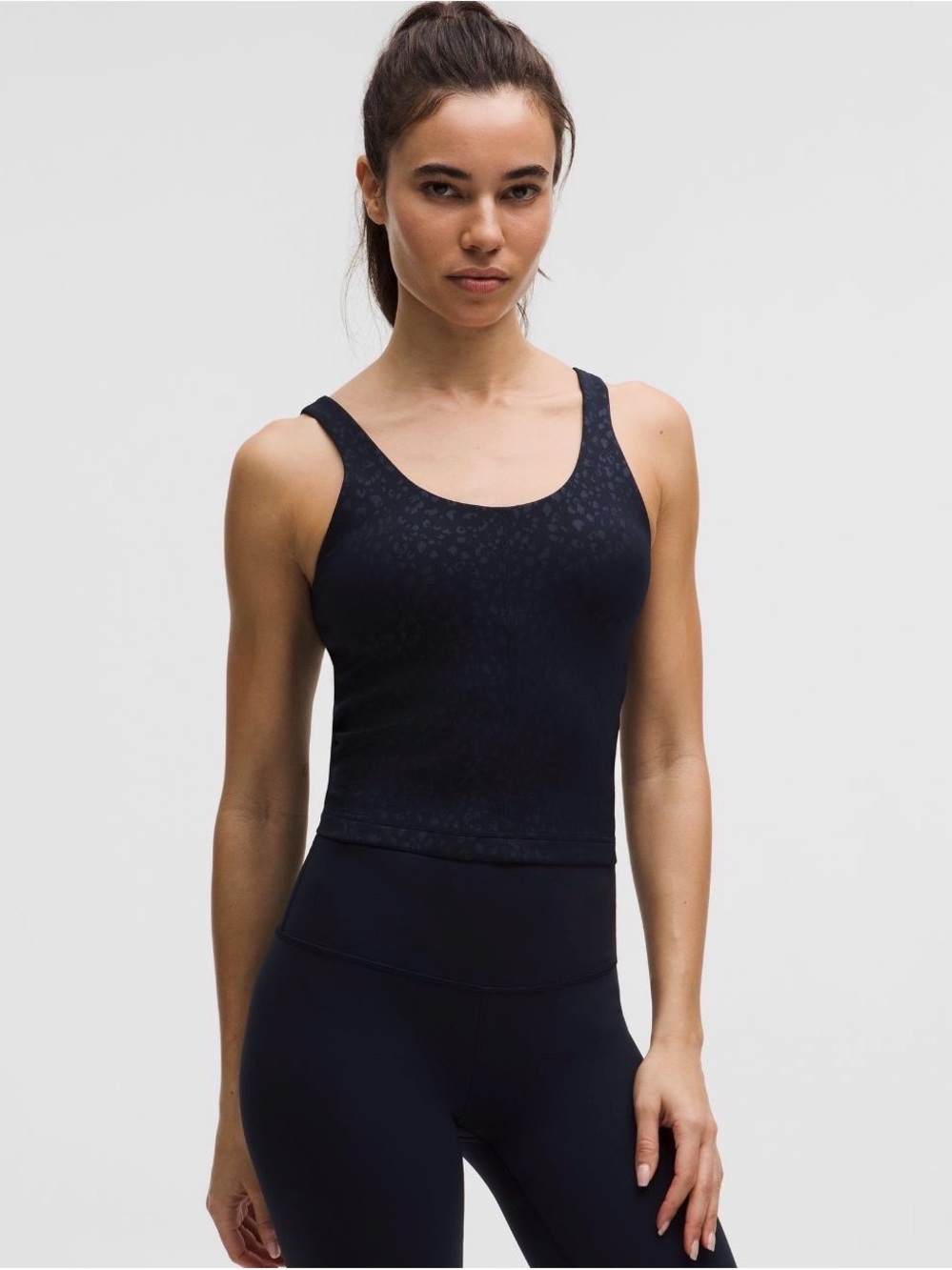 Lululemon glow up tank Leopard true navy Tank Top